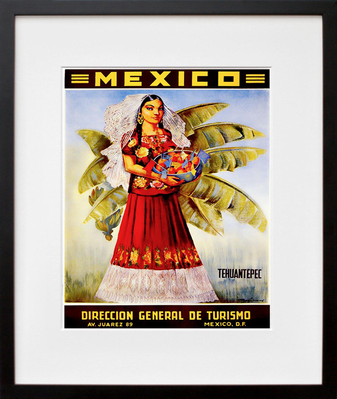 Mexico Travel Poster, Mexican Wall Art Print - Image 2