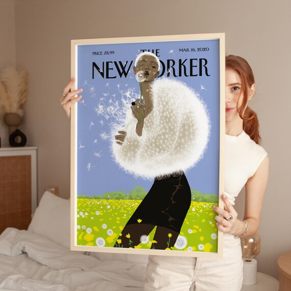 Vintage Fashion Magazine Cover Print Editorial Portrait Wall Art Modern Vogue Style Poster Chic Feminine Decor Lover Gift