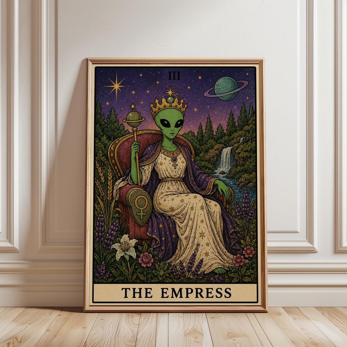 Empress Tarot Card, Celestial Gothic Decor