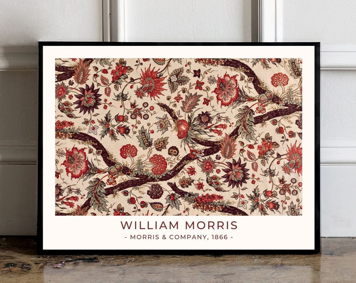 William Morris Floral Vintage Art Print