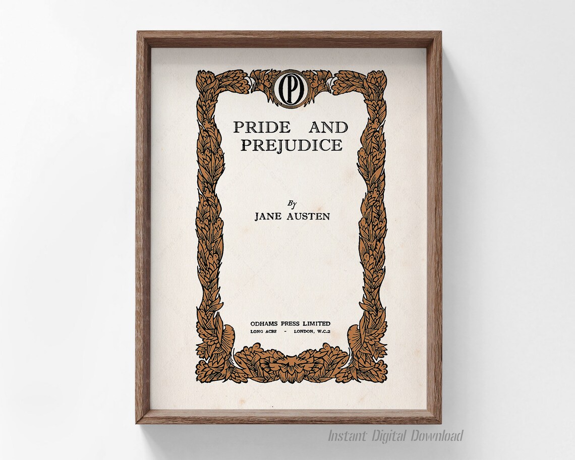 Pride And Prejudice, Jane Austen 1930s Poster Print - Image 4