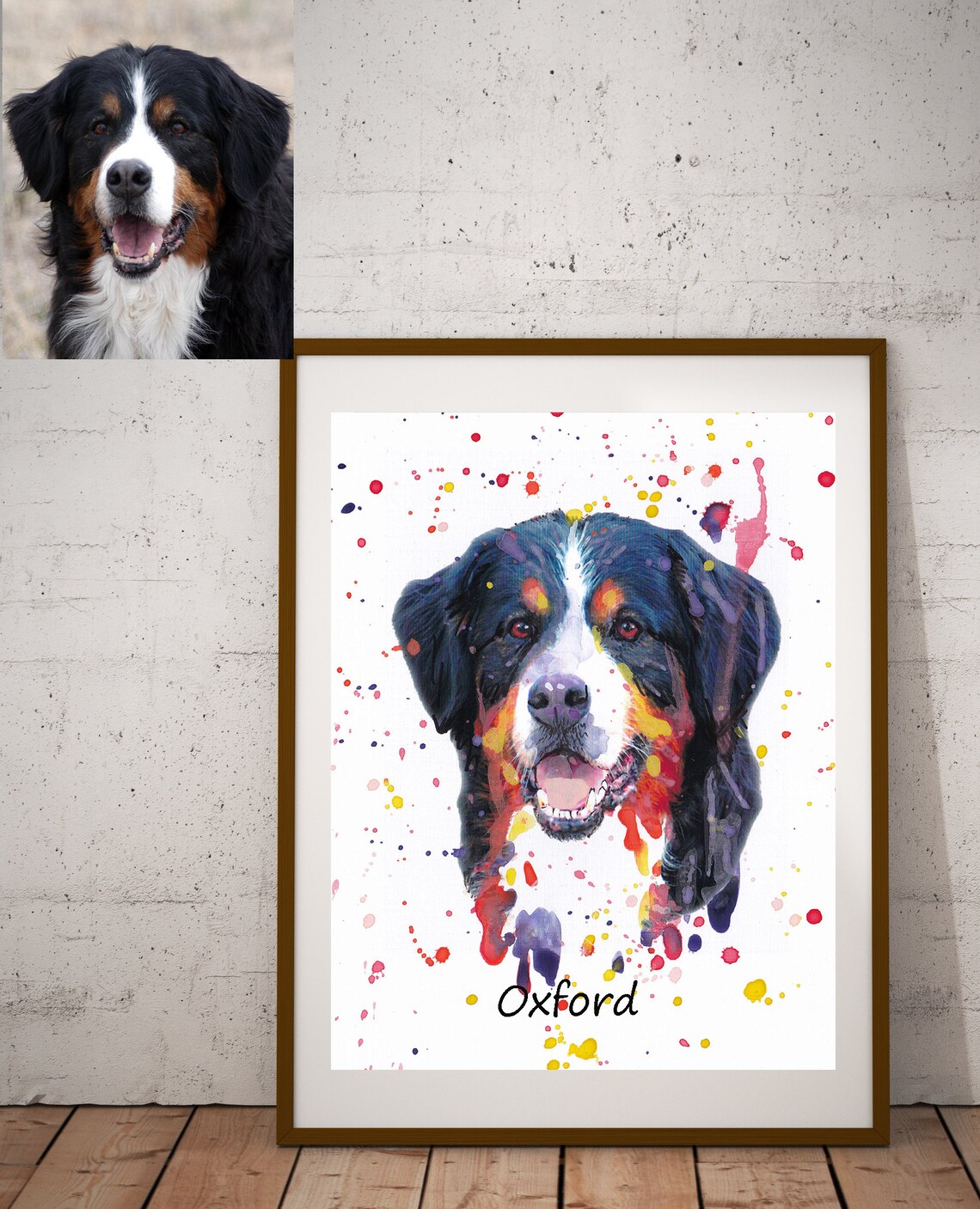 Custom Pet Portrait Pet Memorial Gift Art Print
