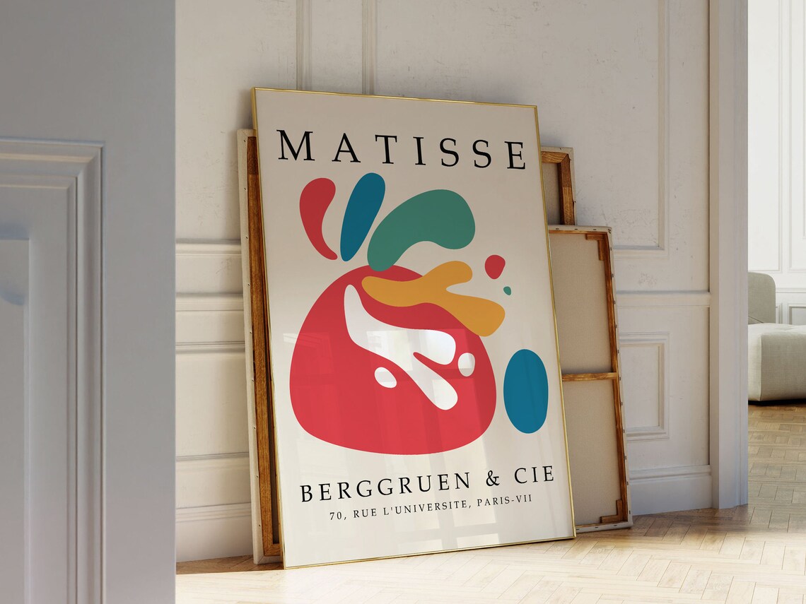 Henri Matisse Berggruen Cie Colorful Abstract Exhibition Art Poster - Image 3
