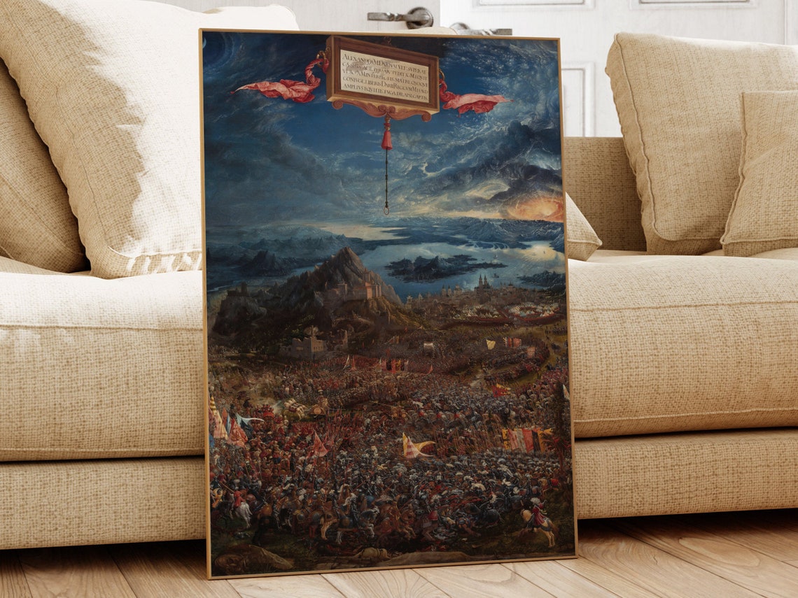 The Battle Of Alexander At Issus Albrecht Altdorfer Famous Painting Classic Painting Vintage Wall Art Vintage Print