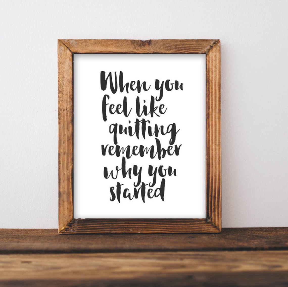 Workout Quote Art Print, Gym Decor Fitness Gift