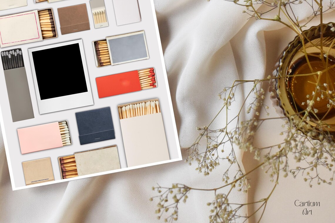 Matchbox Personalized Matchbook Art, DIY Template