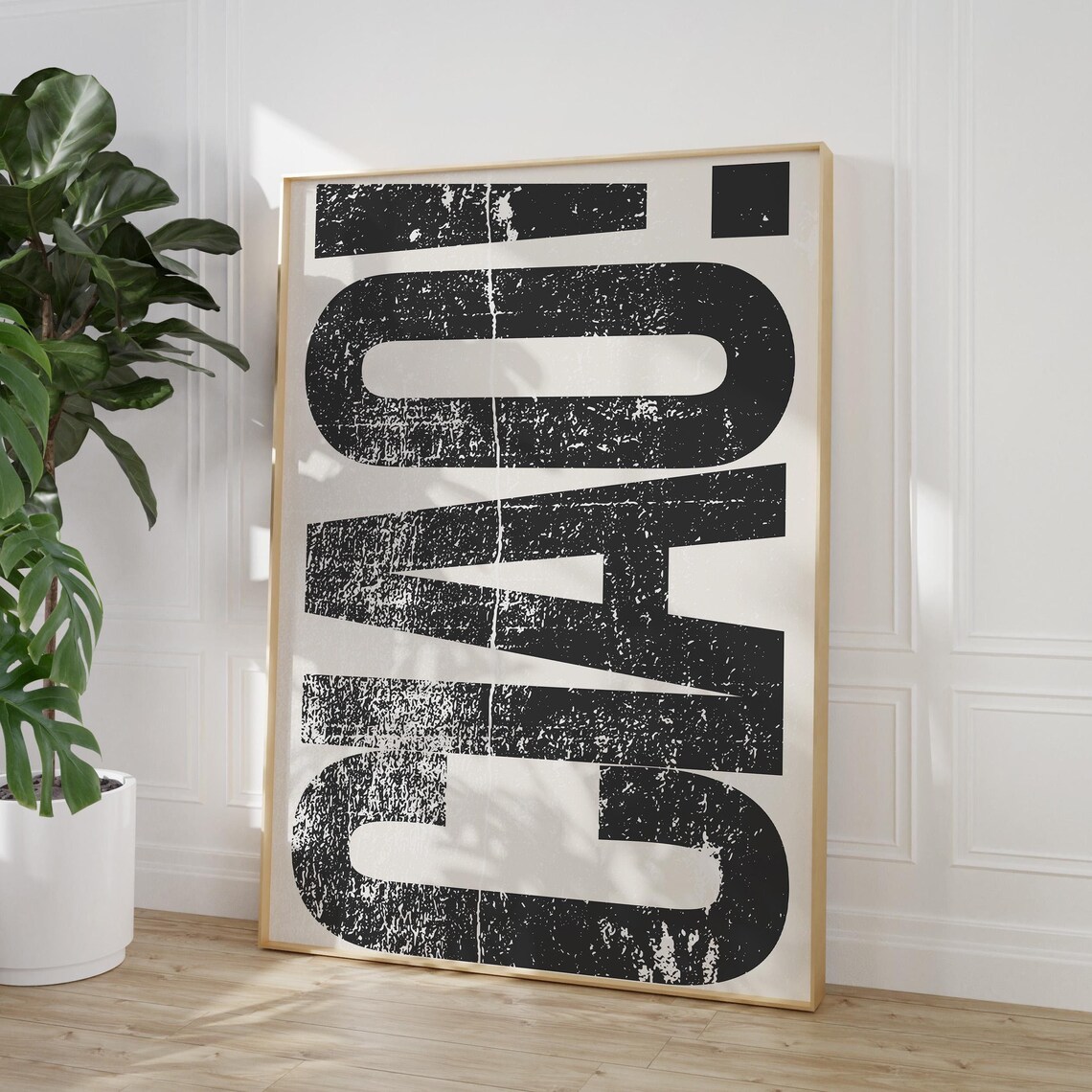 Ciao Quote Print, Retro Neutral Typography Art