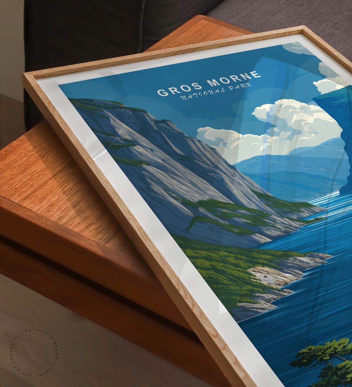 Gros Morne Travel Poster, Canada Minimalist Landscape - Image 6