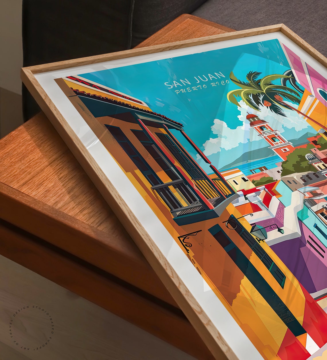 San Juan Travel Poster Puerto Rico Wall Art San Juan City Print Travel Home Decor Birthday Present Personalised Gifts - Image 3