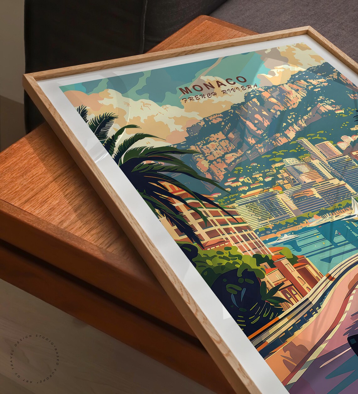 Monaco Travel Poster, French Riviera Wall Art - Image 3