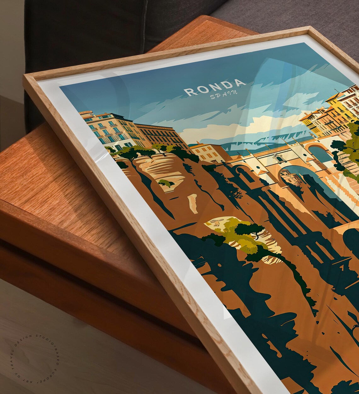 Ronda Spain Travel Poster, European Travel Art Print - Image 3