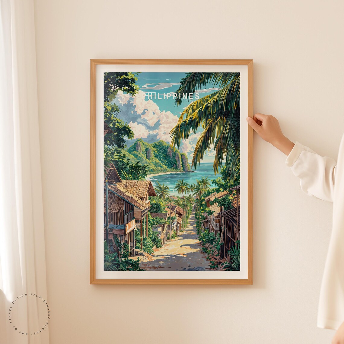 Philippines Custom Travel Poster, Philippines Travel Art Print - Image 2