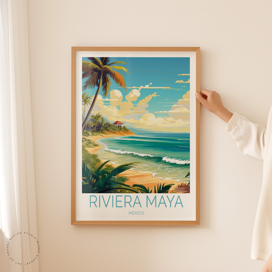 Riviera Maya Travel Poster, Mexico Wall Art Print - Image 2