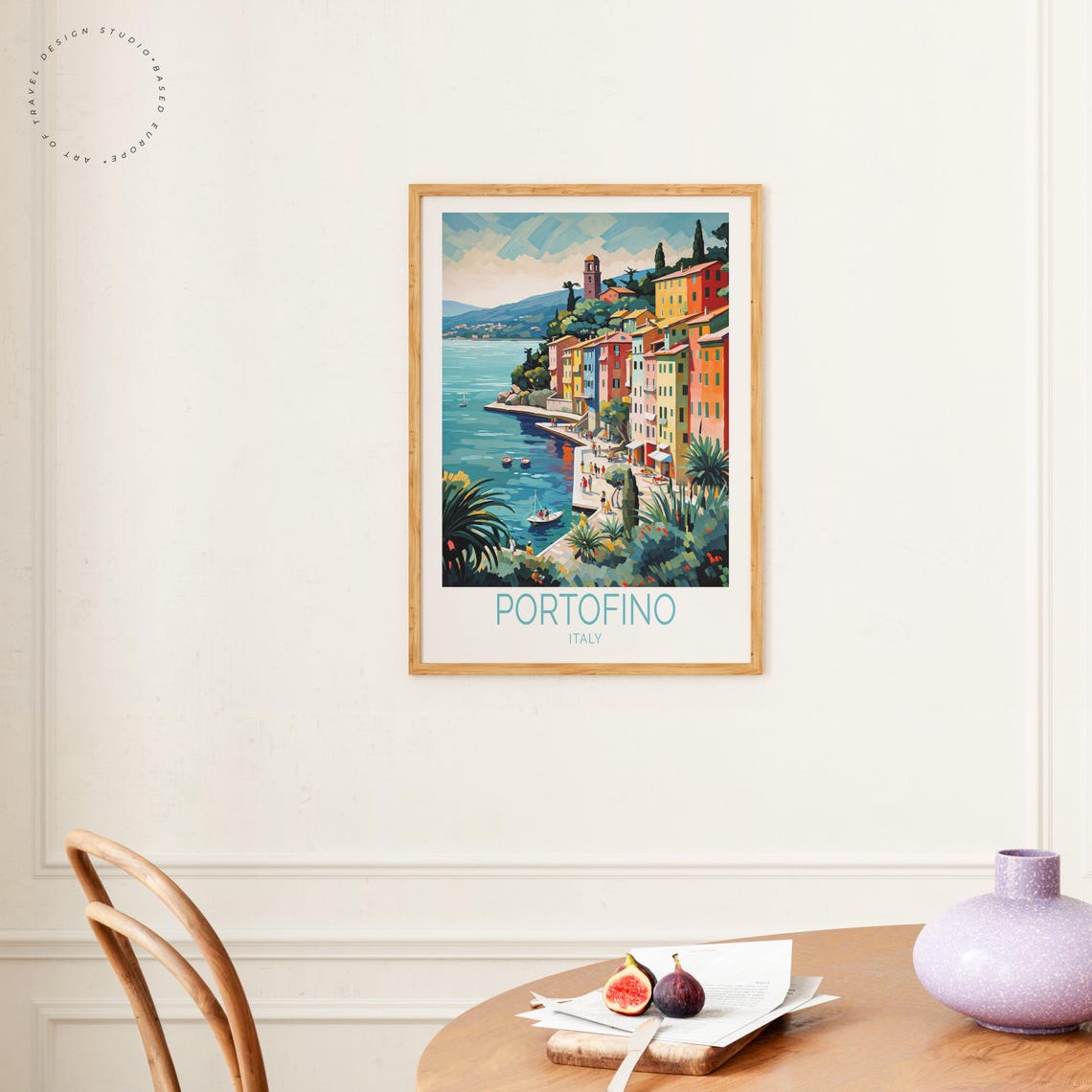 Portofino Italy Travel Poster, Home Decor Art Print - Image 4