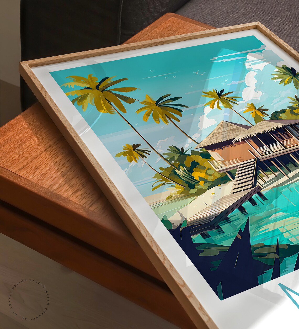 Maldives Travel Poster, South Asia Travel Poster - Image 3