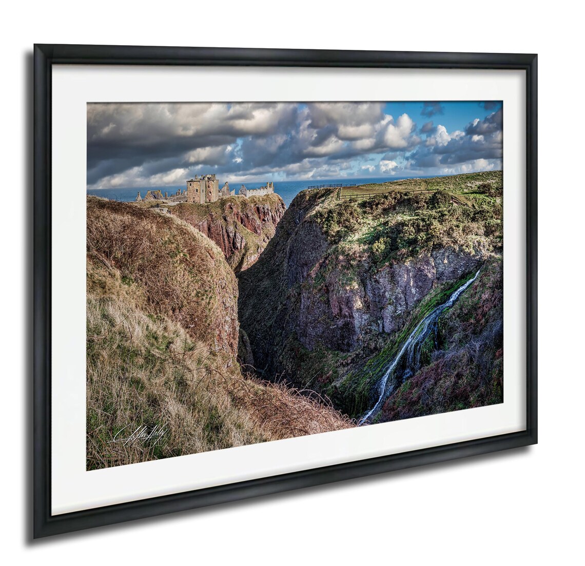 Dunnottar Castle Travel Poster, North Sea View