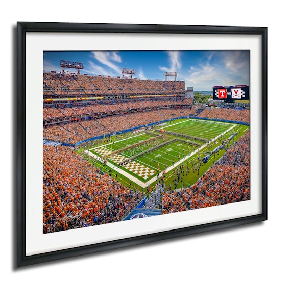 Tennessee Vs Virginia Football Stadium Packed Crowd Sports Wall Art
