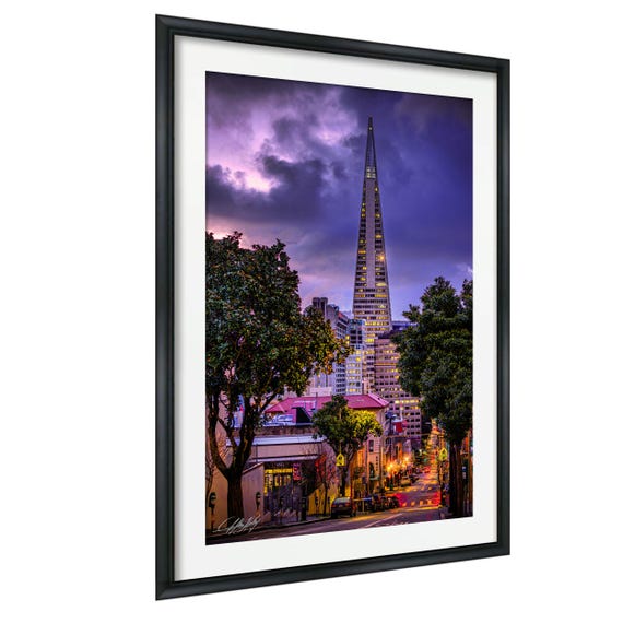 San Francisco Wall Art Transamerica Pyramid Sunrise Urban City View