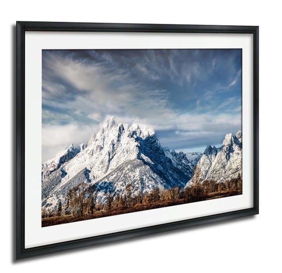 Grand Teton Wall Art Mountain Landscape Framed Or Canvas