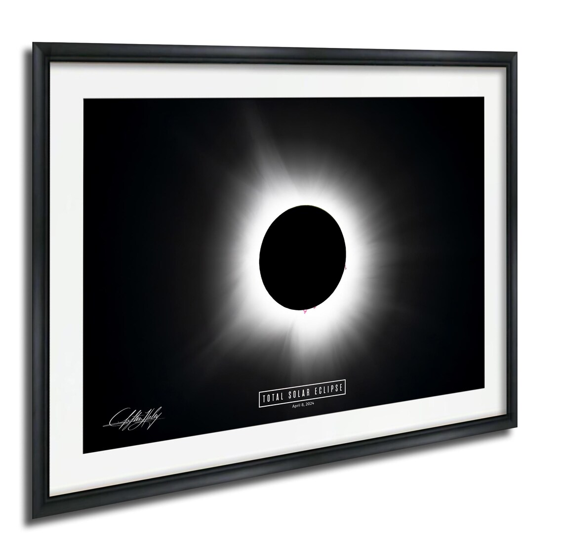 Total Solar Eclipse 2024 Cosmic Sun And Moon Art Print