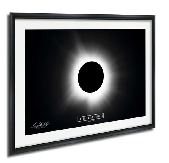 Total Solar Eclipse 2024 Cosmic Sun And Moon Art Print