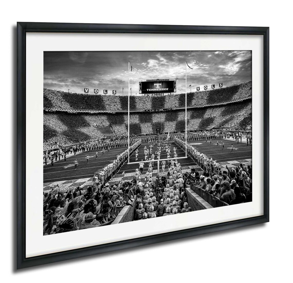 Neyland Stadium Checkerboard End Zones Art Print