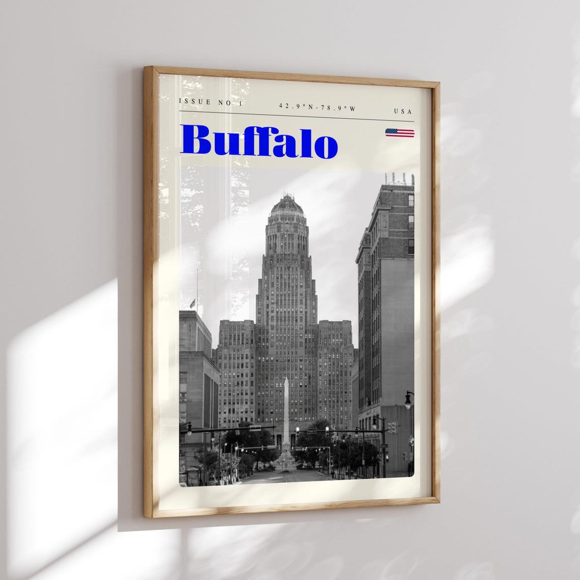 Buffalo Travel Poster Usa Print Modern Wall Art Wall Decor Vintage Cities Art - Image 2