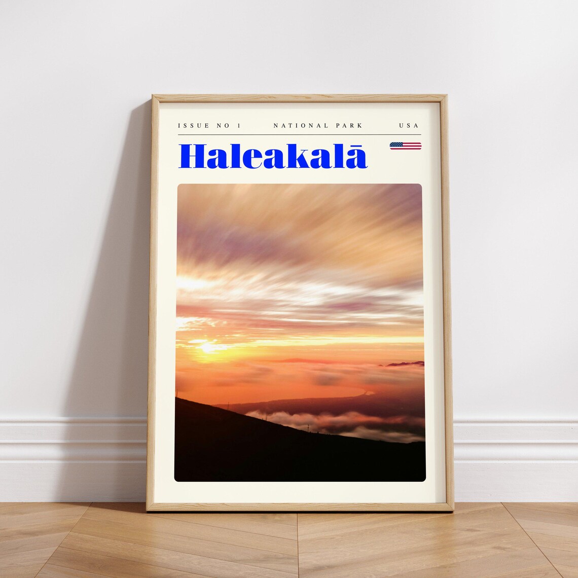 Haleakalā Sunrise Sea of Clouds National Park Retro Travel Poster - Image 3