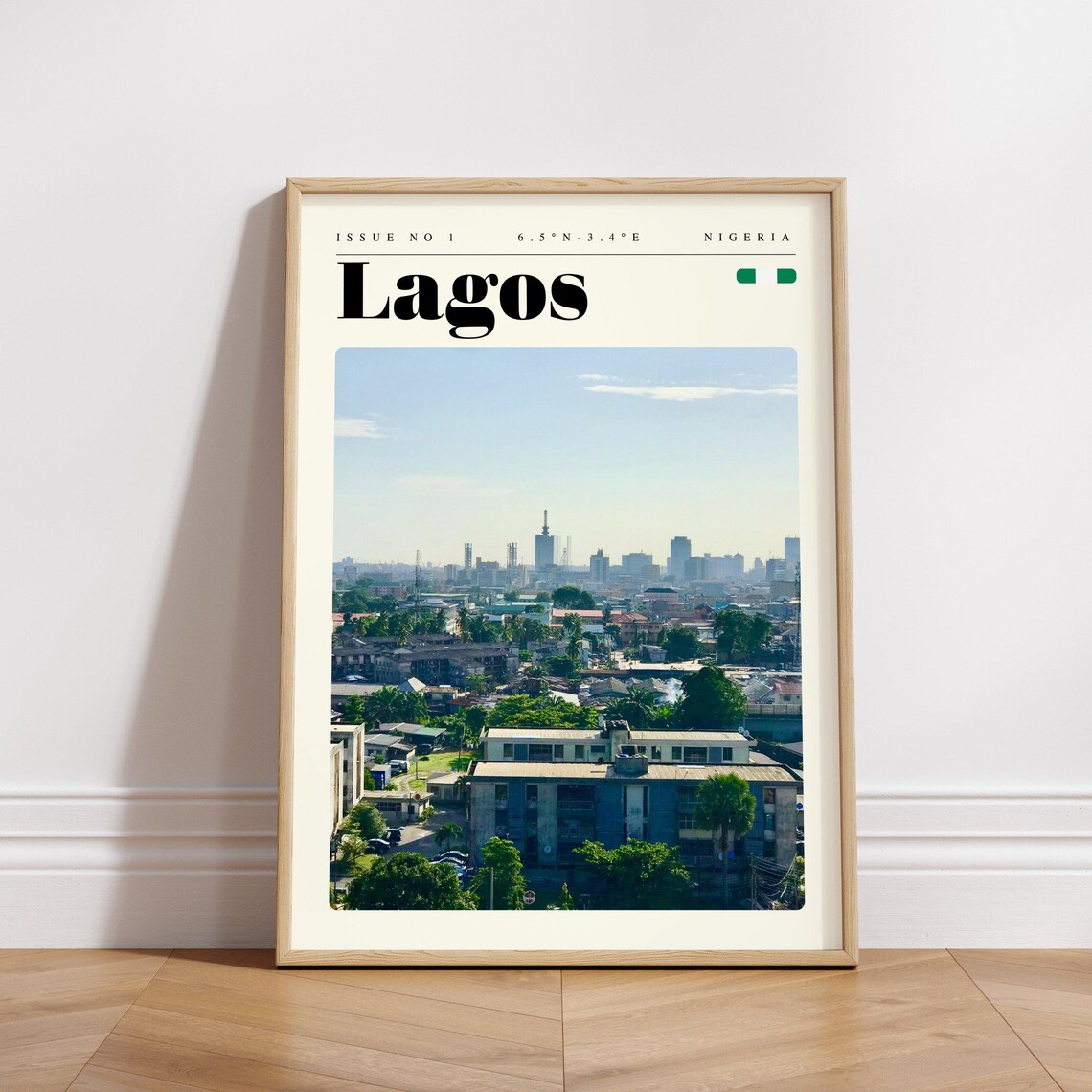 Lagos Nigeria City Skyline Daytime Panorama Photo Travel Poster - Image 3