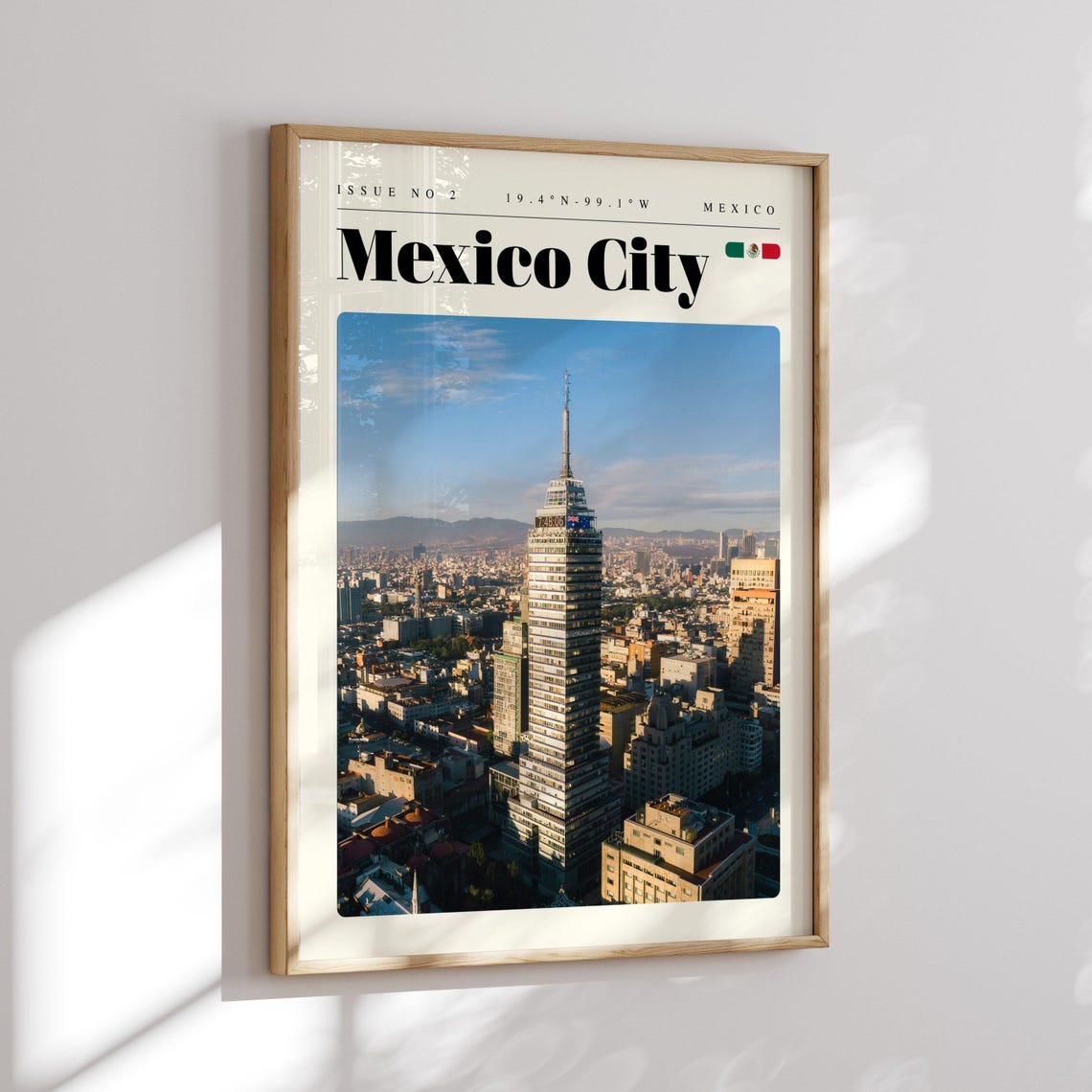 Mexico City Mexico Downtown Tower Aerial Urban Skyline Poster - Image 2