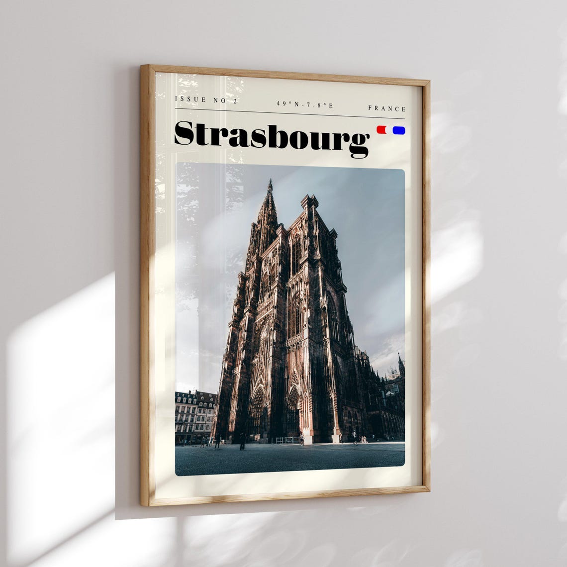 Strasbourg France Gothic Cathedral Notre Dame Photography Poster - Image 2