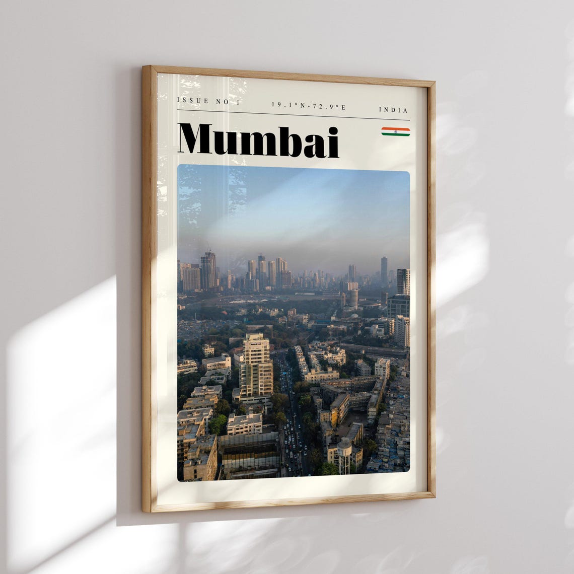 Mumbai India Aerial City Skyline Urban View Modern Travel Poster - Image 2