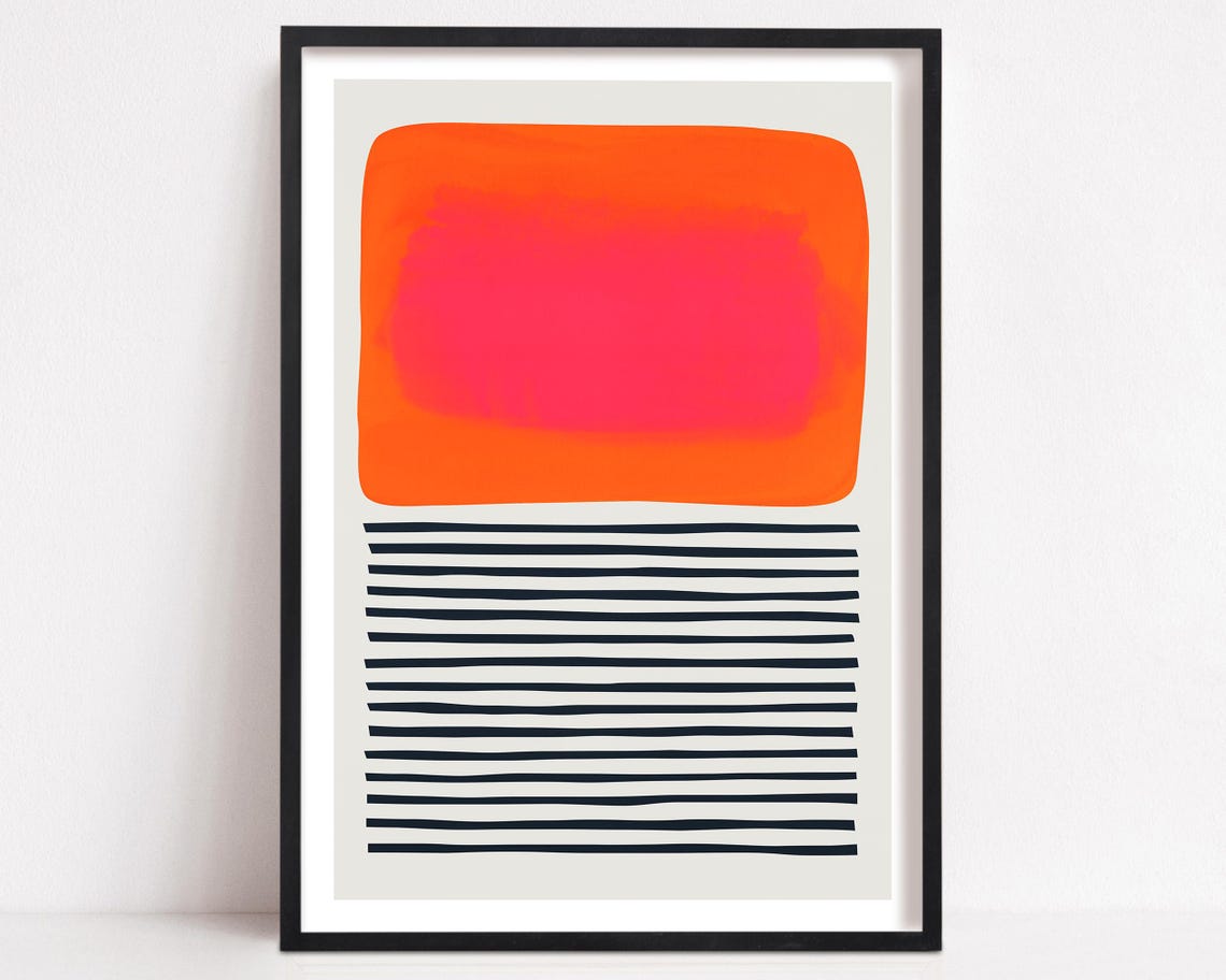 Abstract Colour Field Art, Modernist Art Print