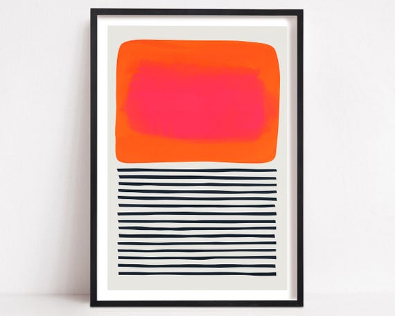 Abstract Colour Field Art, Modernist Art Print