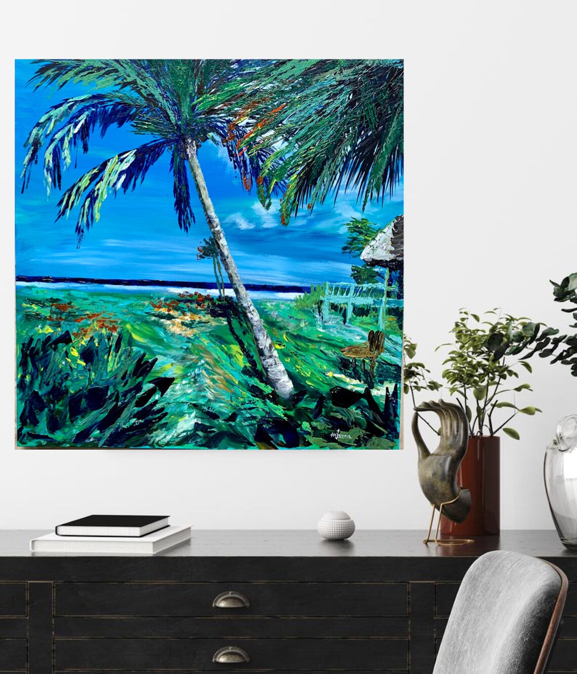 Beach Path Art Print, Tropical Seascape Naples Beach
