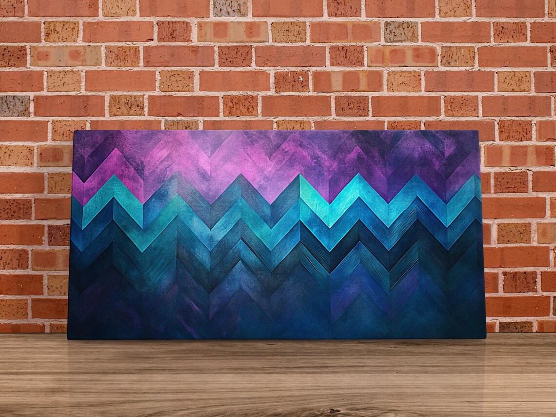 Chevron Gradient Texture - Abstract Modern