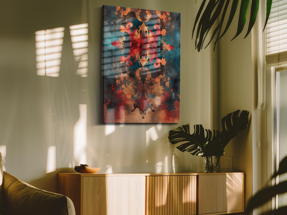 Colorful Abstract Kaleidoscope, Psychedelic Art Print - Image 4