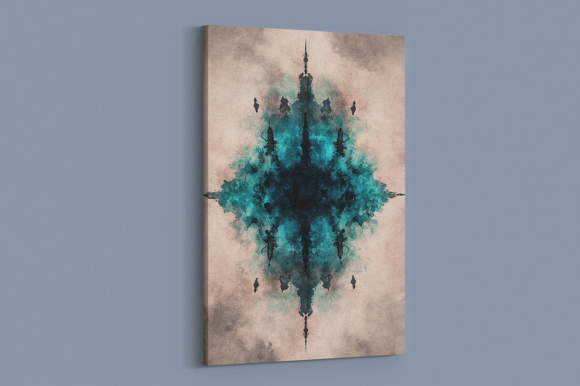 Mystical Ink Reflection Wall Art Print - Image 2