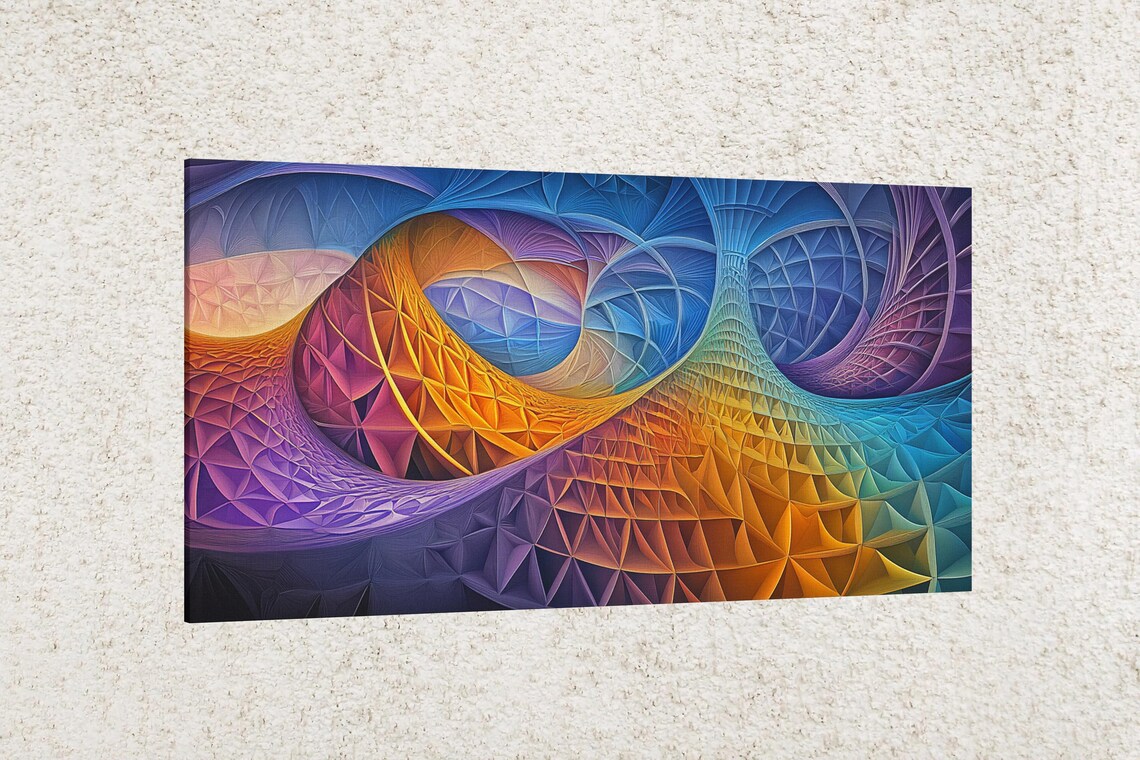 Abstract Fractal Patterns, Modern Art Print - Image 2