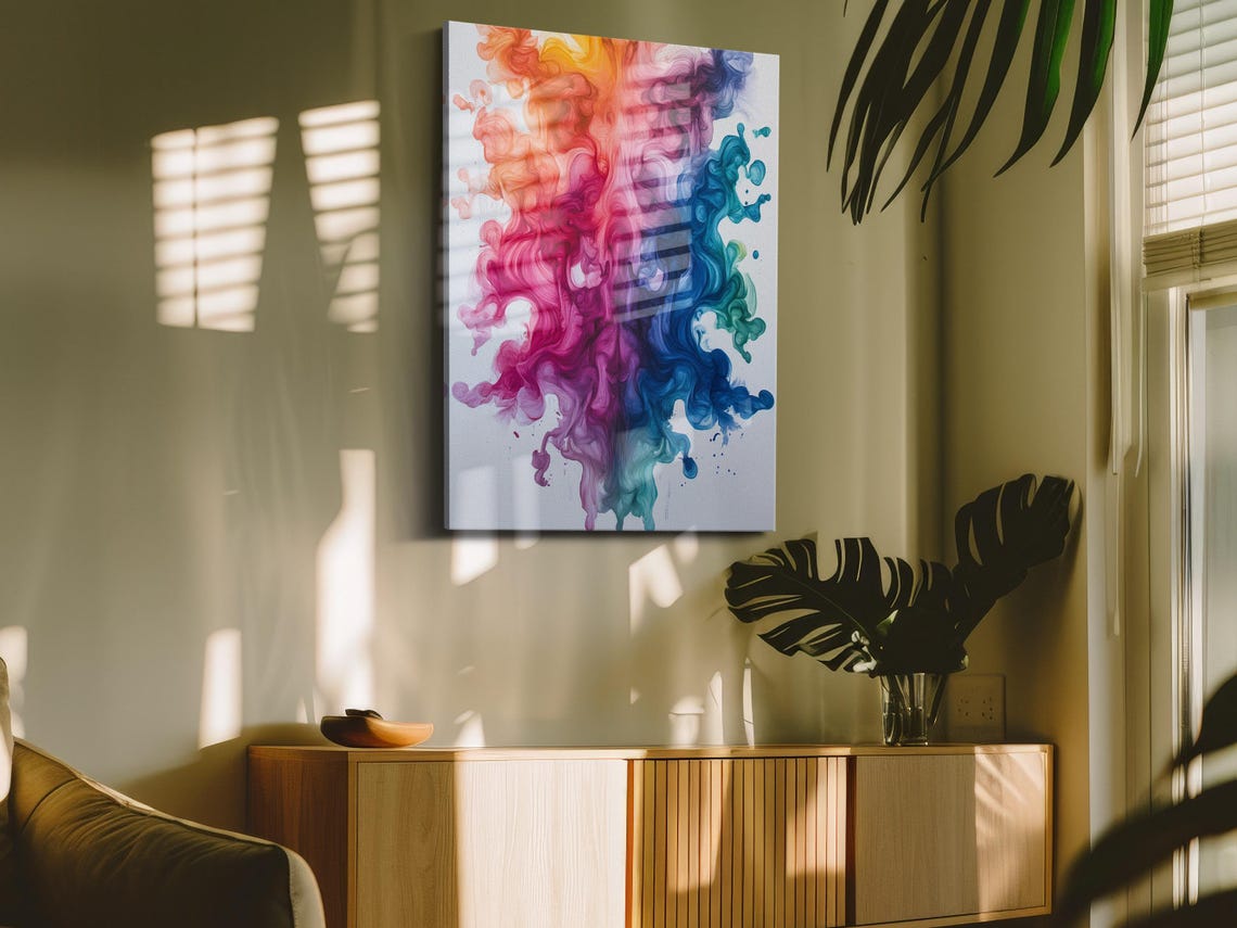 Color Burst Skull Art Print - Image 4