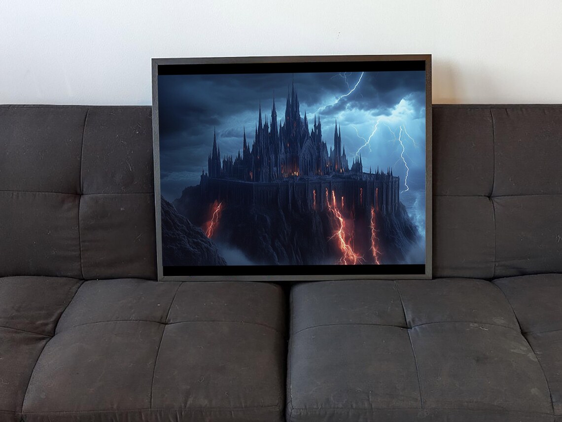 Citadel Of Storms, Dramatic Sky Art Print - Image 4
