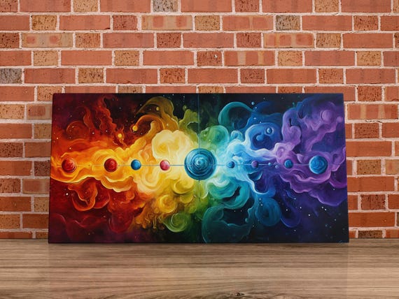 Rainbow Cosmic Flow Art Print