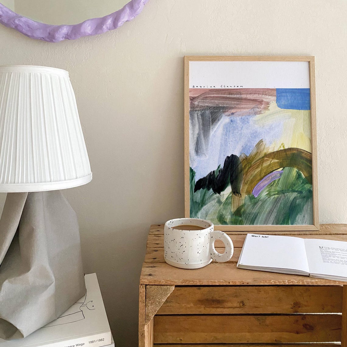 Abstract Painting Original Painting Acrylic Painting Hand Painted Landscape Modern Art Colorful Mural Colorful Painting Landscape Painting - Image 5