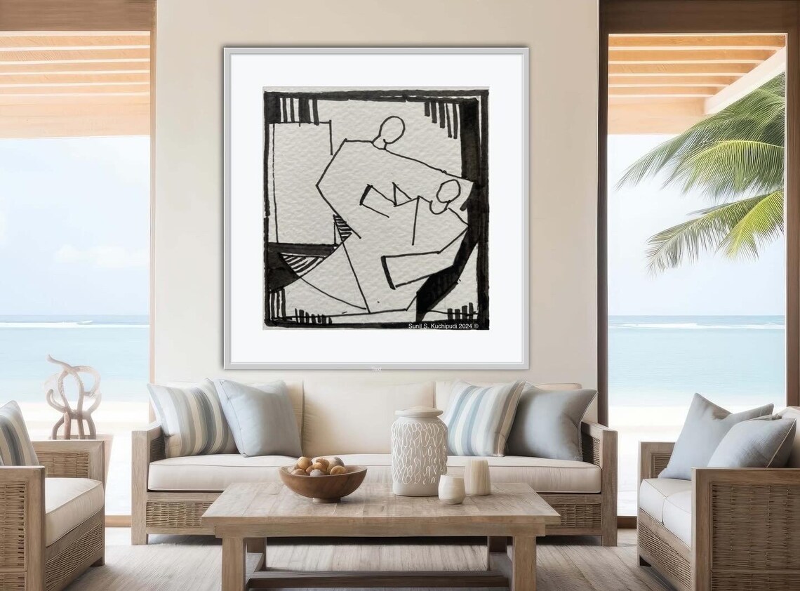 Good Samaritan Black And White Minimalist Bible Art - Image 5