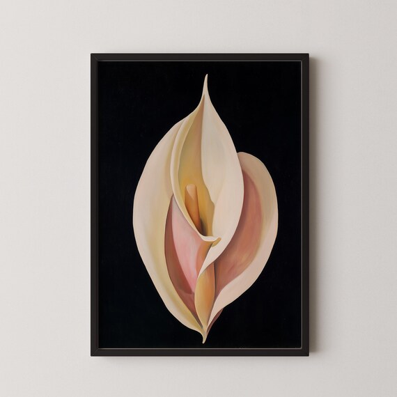 Georgia Okeeffe Mid Century Modern Art Gallery Wall Housewarming Gift Exhibition Poster
