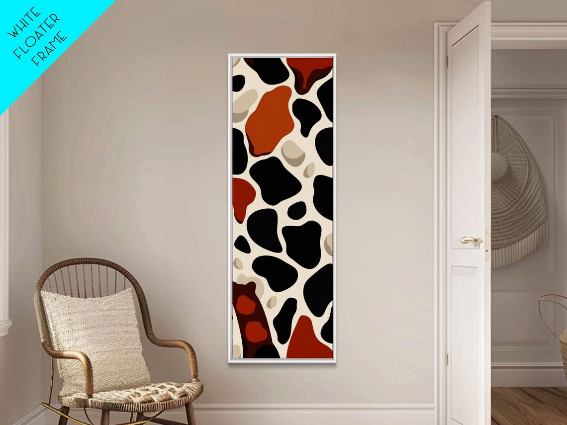 Abstract Stone Pebble Pattern Neutral Tones Modern Art Print