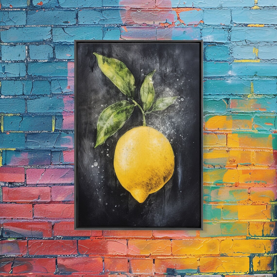 Lemon Still Life Oil Print, Small Fruit Art Print - Image 5