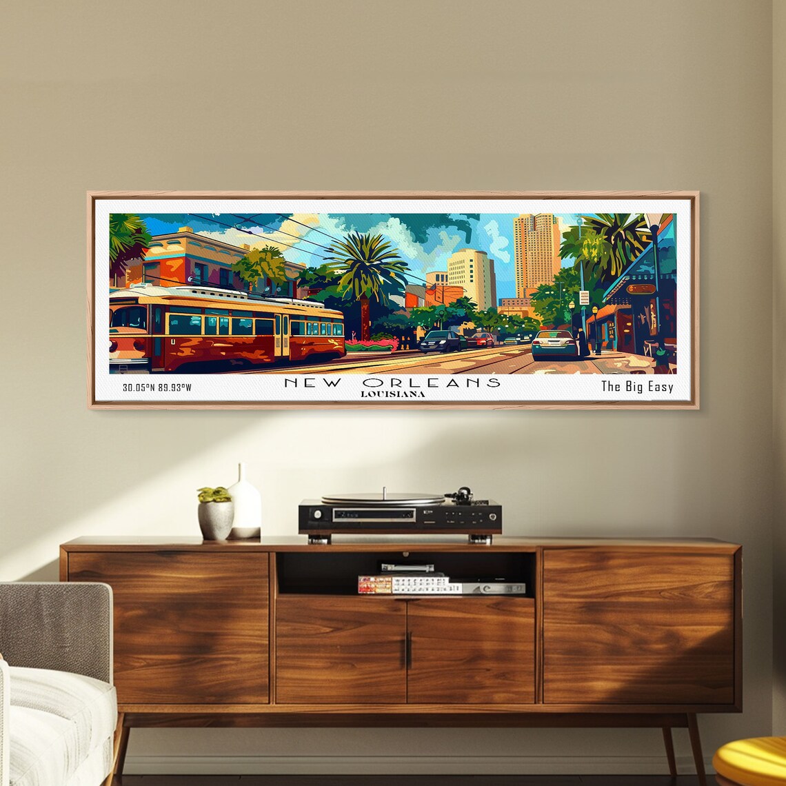 New Orleans Mid-Century Travel Poster, Retro Pop Art - Image 6