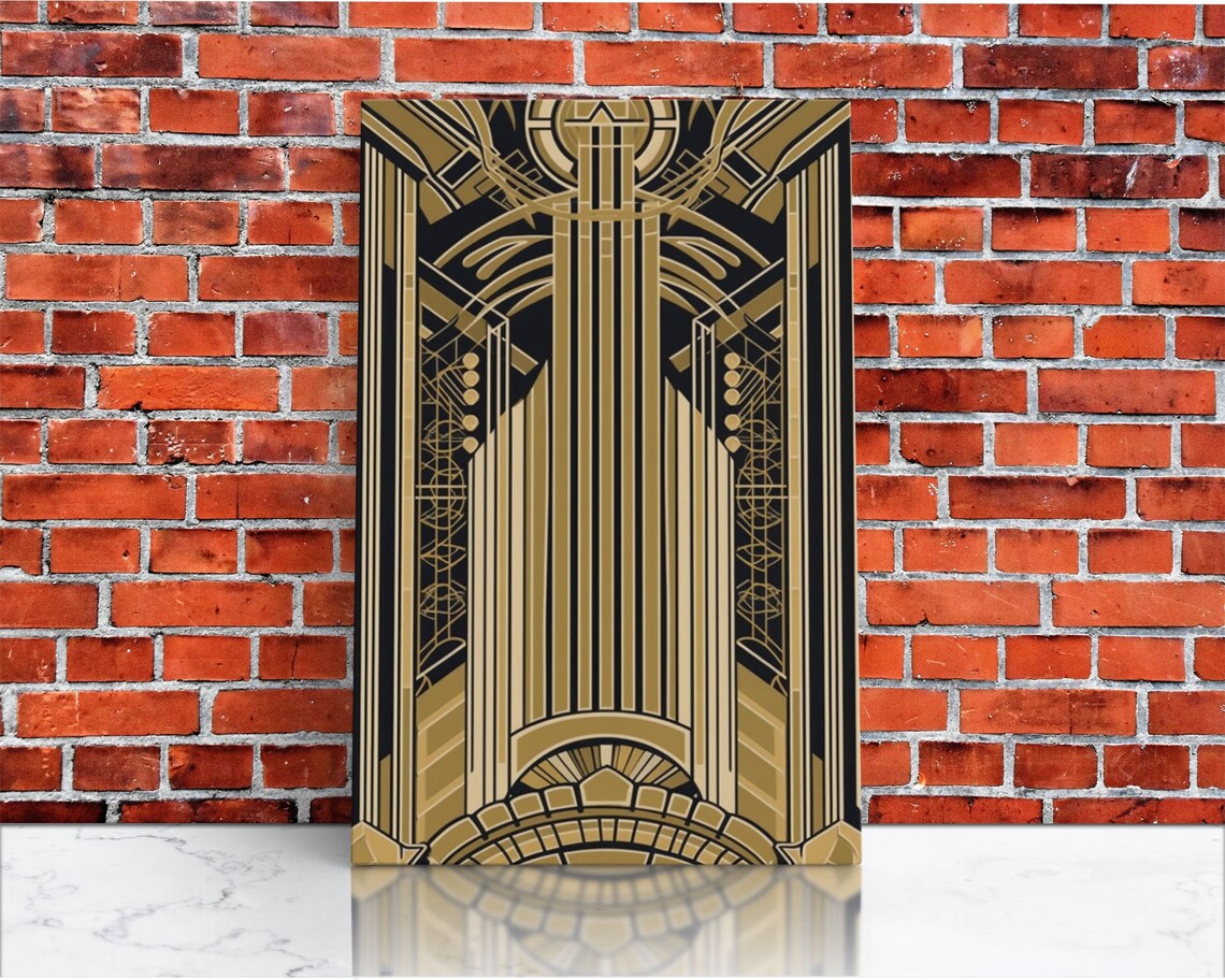 Art Deco Pattern Art Print, Geometric Office Decor - Image 3