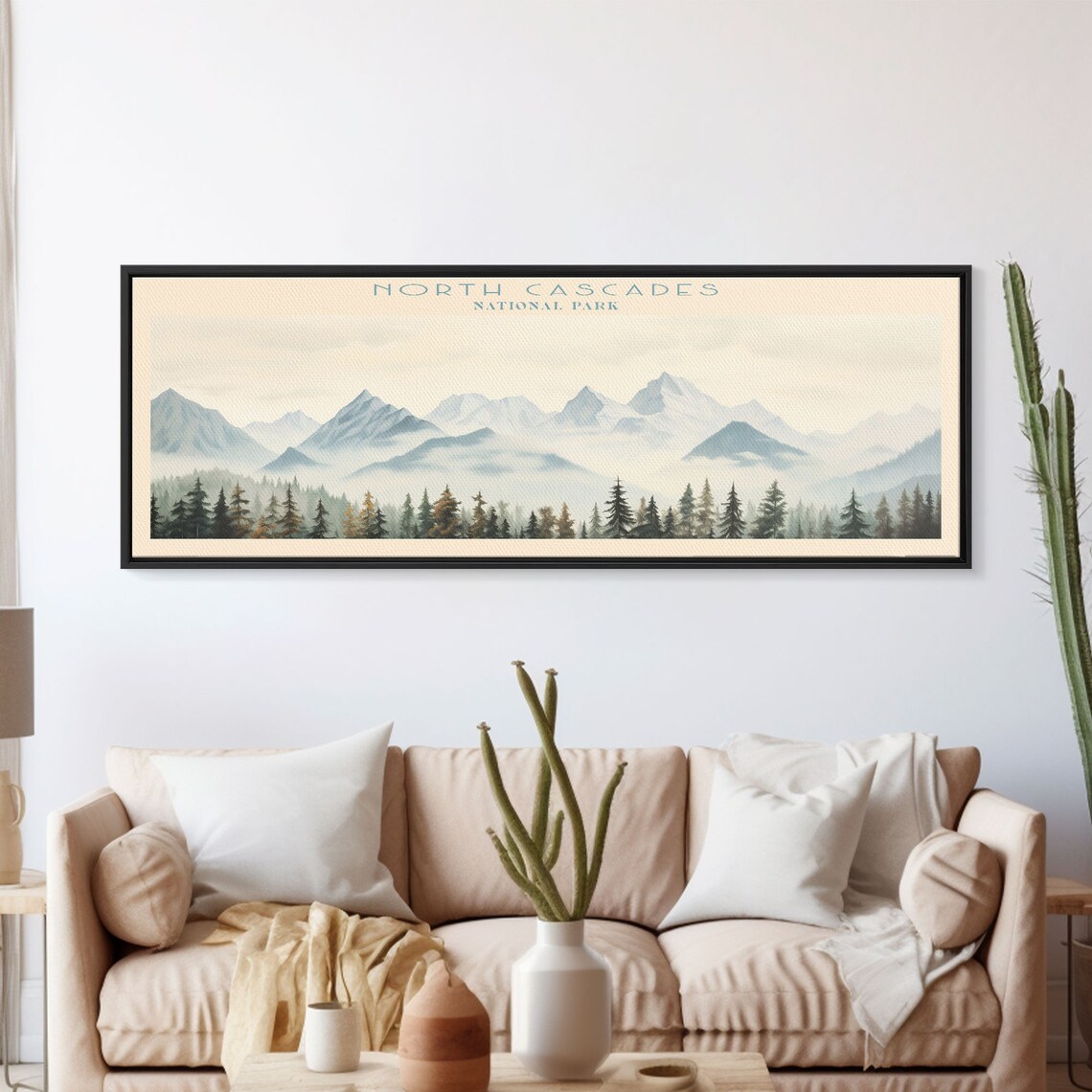 North Cascades National Park Minimalist Travel Poster - Image 5